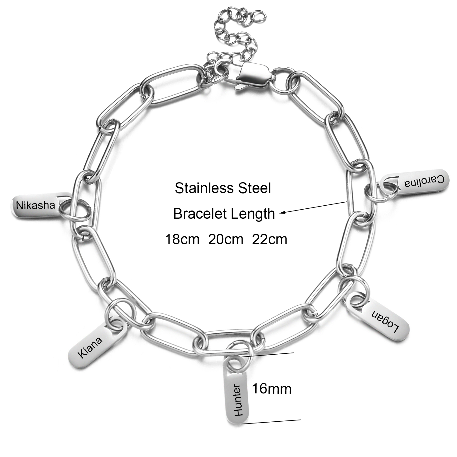 Stainless Steel Jewelry Rory C - огляд і ціна Lobster Clasp Silver
