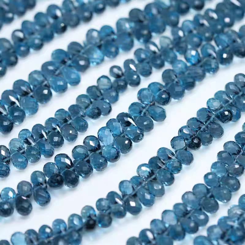 6A London blue Topaz drop face - огляд і ціна Jewelry Making London